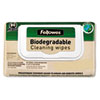 Fellowes Biodegradable Disinfectant Wipes